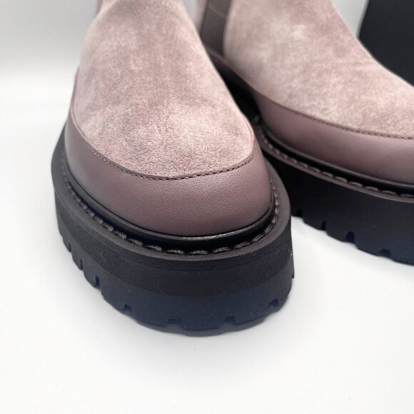 NWOT MANSUR GAVRIEL SOMA TAUPE SUEDE LUGGED SOLE ANKLE BOOTS - 8 (38) - Picture 7 of 13